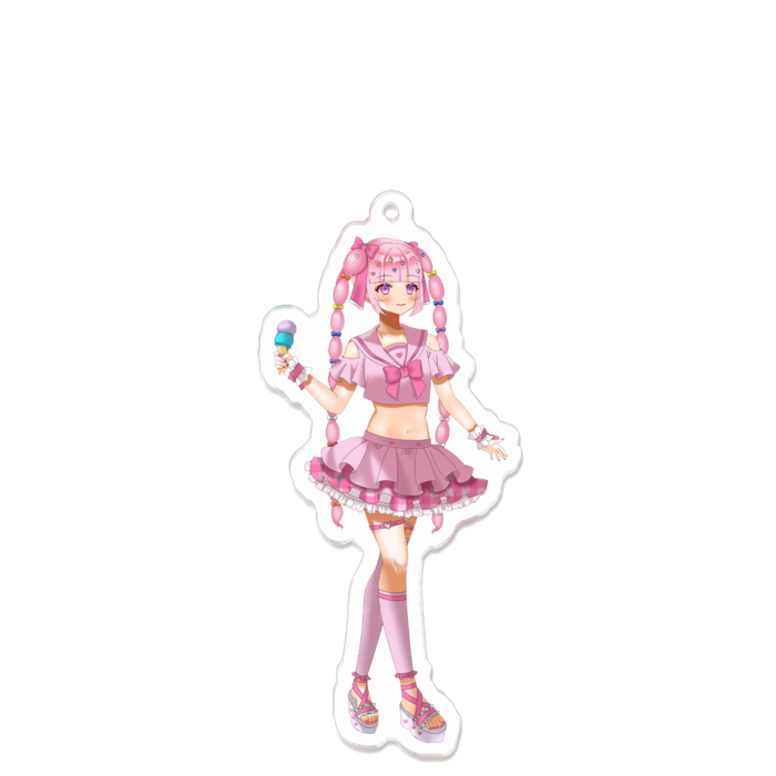 アクリルキーホルダー - 100 x 100 (mm)