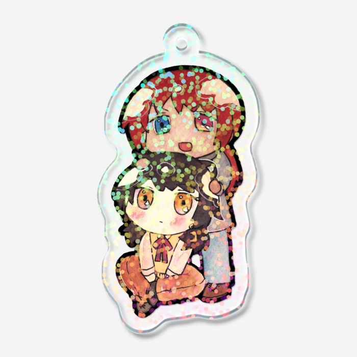 ホログラムアクリルキーホルダー - 50 × 50mm