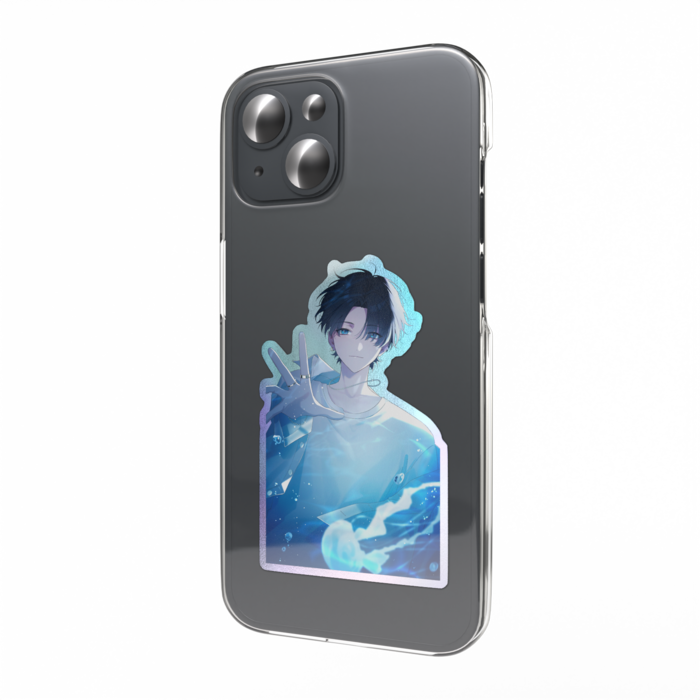 オーロラスマホステッカー - 縦