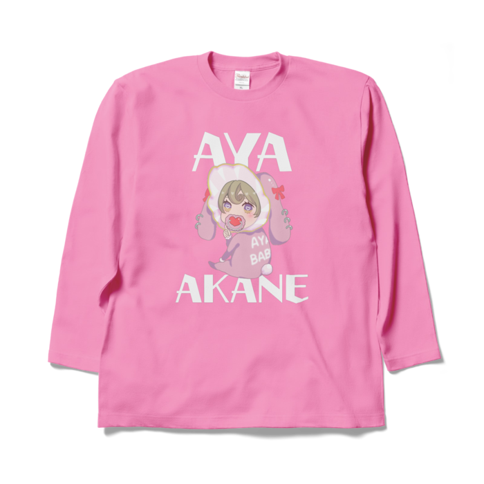 【あやばぶ🍼】ロングTシャツ(カラフルver) - XL - ピンク