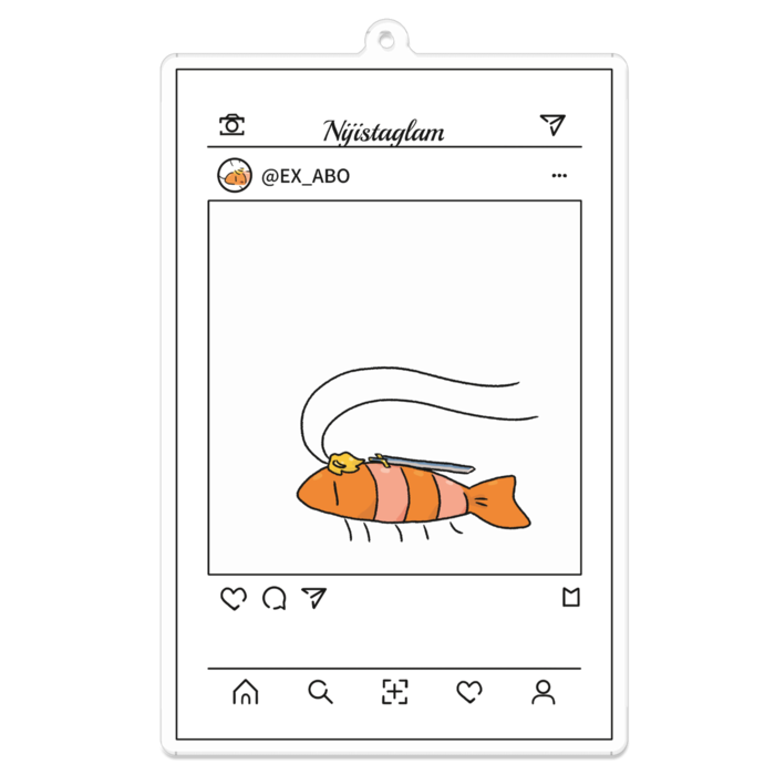 アクリルキーホルダー - 100 x 100 (mm)