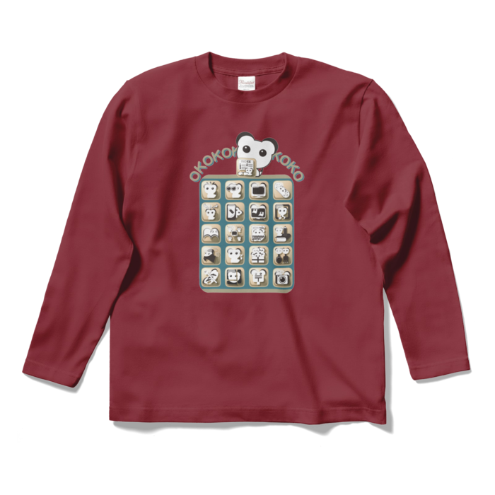 ロングスリーブTシャツ - S - バーガンディ