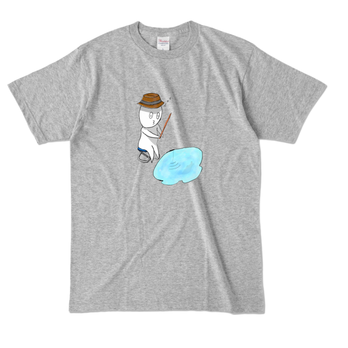 カラーTシャツ - L - 杢グレー （濃色）