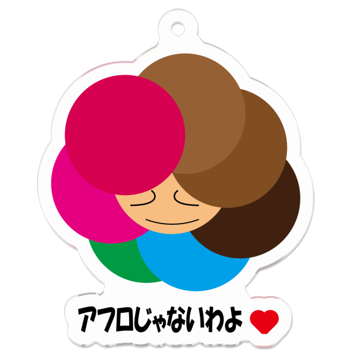 アクリルキーホルダー(コーティング) - 50 x 50 (mm)