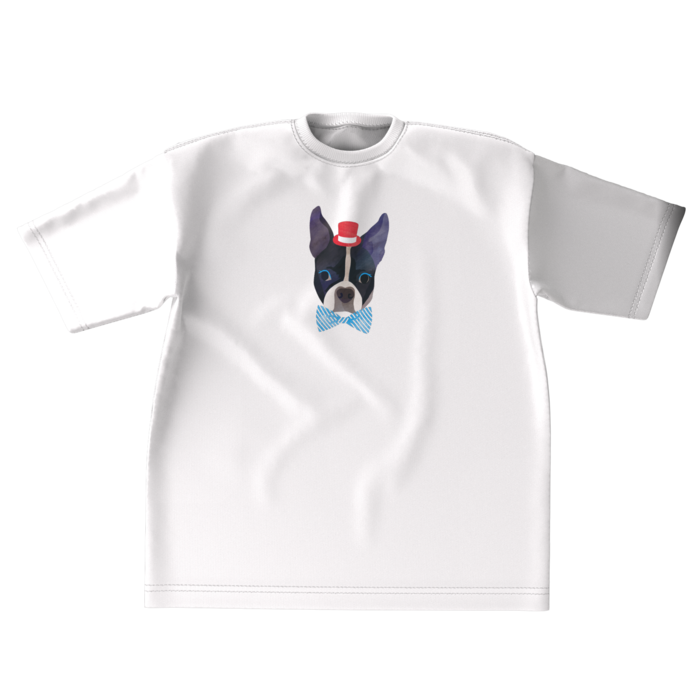 ビッグシルエットTシャツ（ホワイト） - XL - 正面