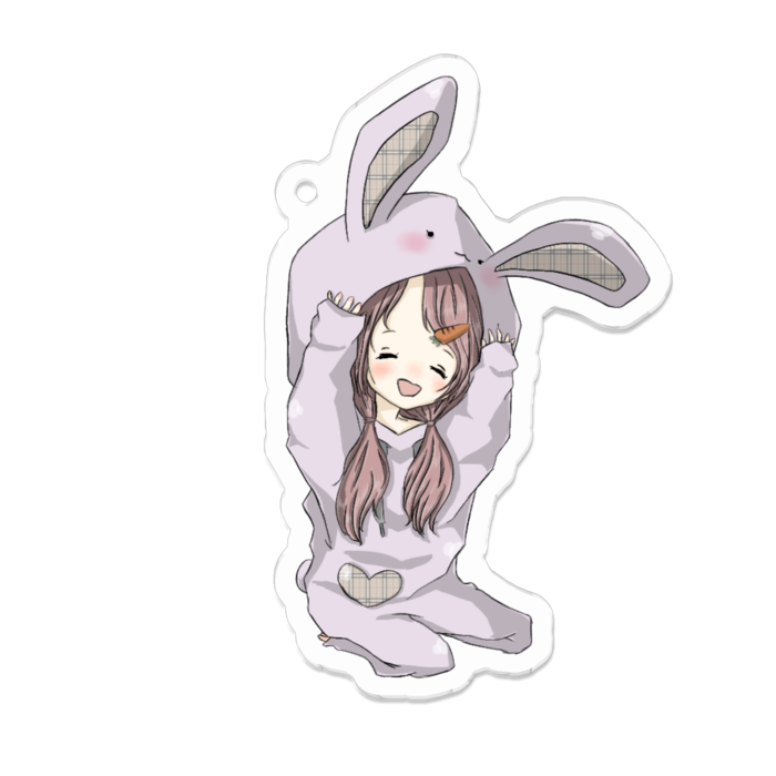 アクリルキーホルダー（コーティング） - 70 x 70 (mm)