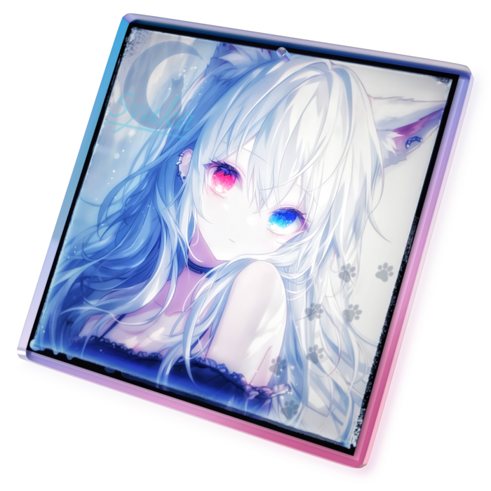 オーロラアクリルキーホルダー  Mサイズ- 70 × 70mm