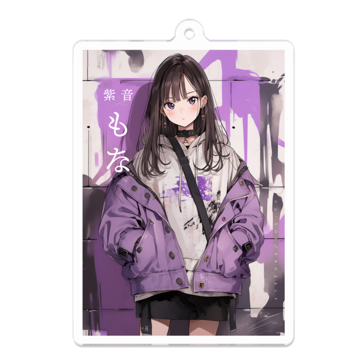 アクリルキーホルダー - 70 x 70 (mm)もな