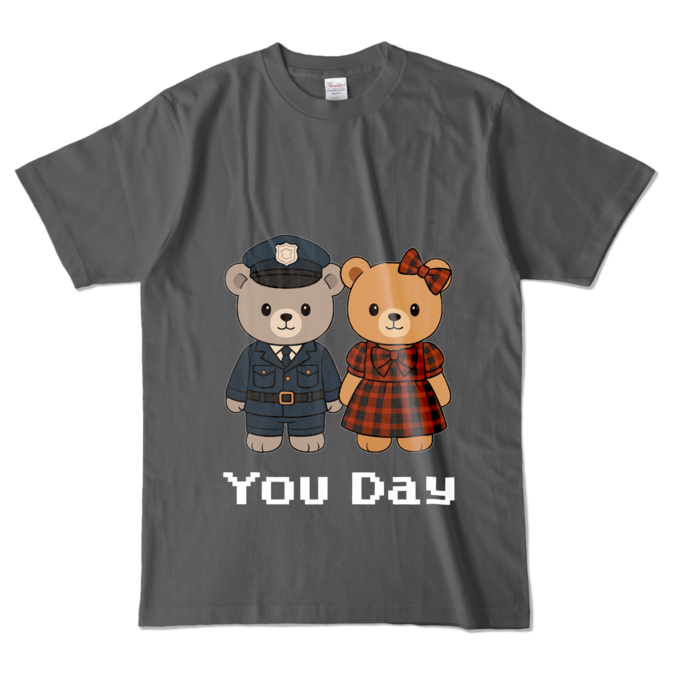 カラーTシャツ - L - チャコール (濃色)