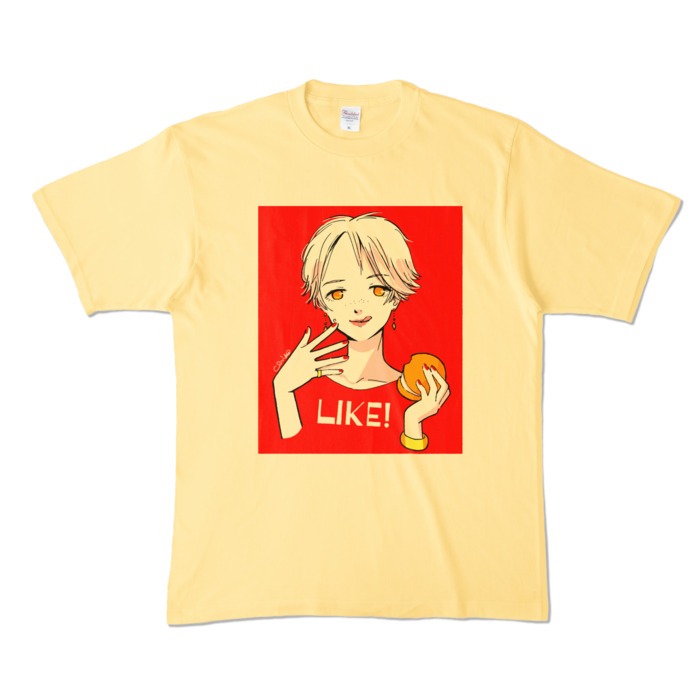 カラーTシャツ - XL - ライトイエロー (淡色)