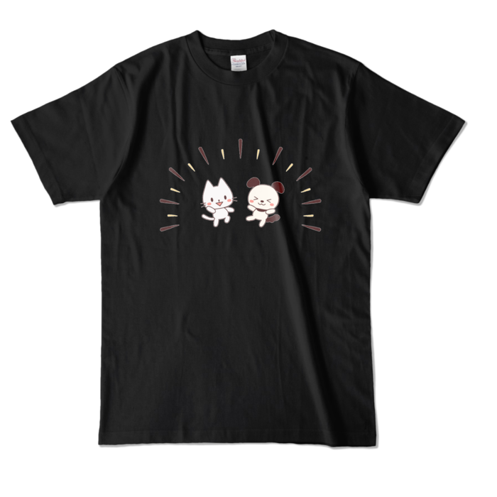 カラーTシャツ　黒色　L