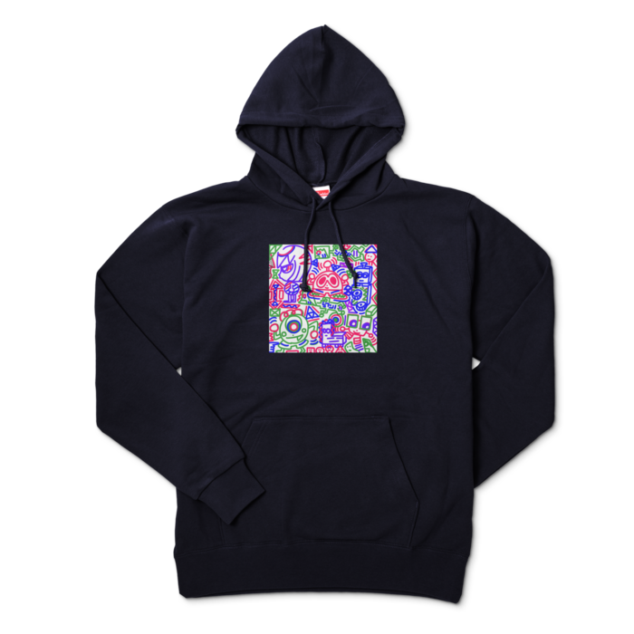 パーカー - XL - ネイビー