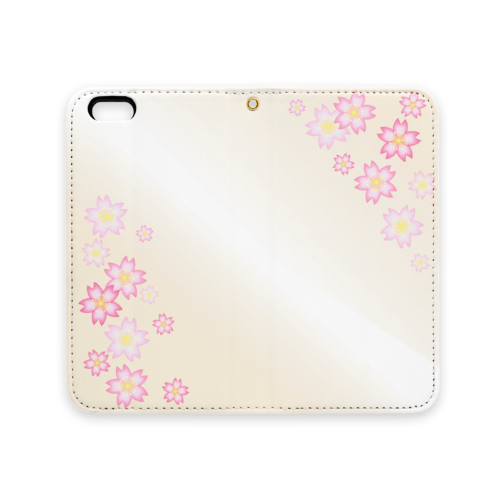 手帳型iPhoneケース(ベルトなし) - iPhone 6 / 6s - ストラップ穴 あり