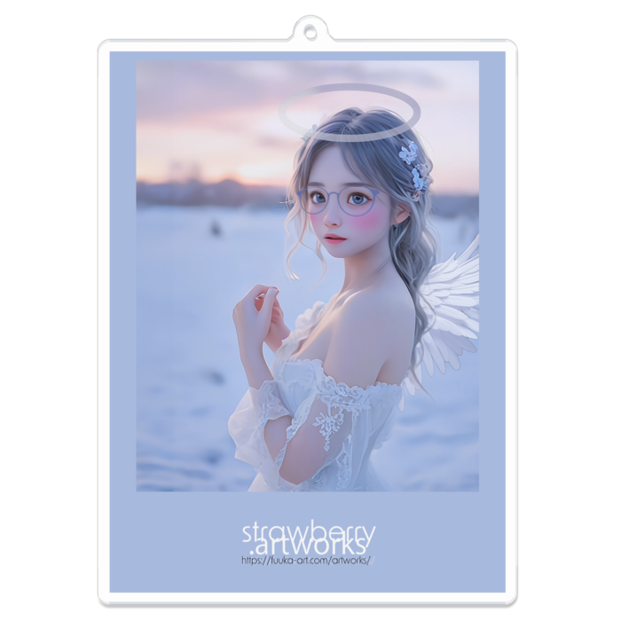 アクリルキーホルダー（コーティング） - 100 x 100 (mm)