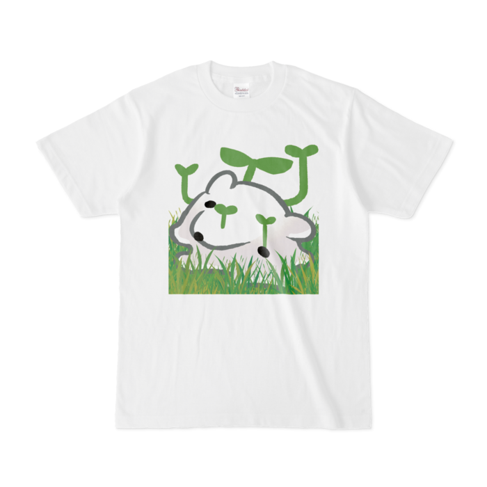 手遅れ_くまぷTシャツ - S - 白