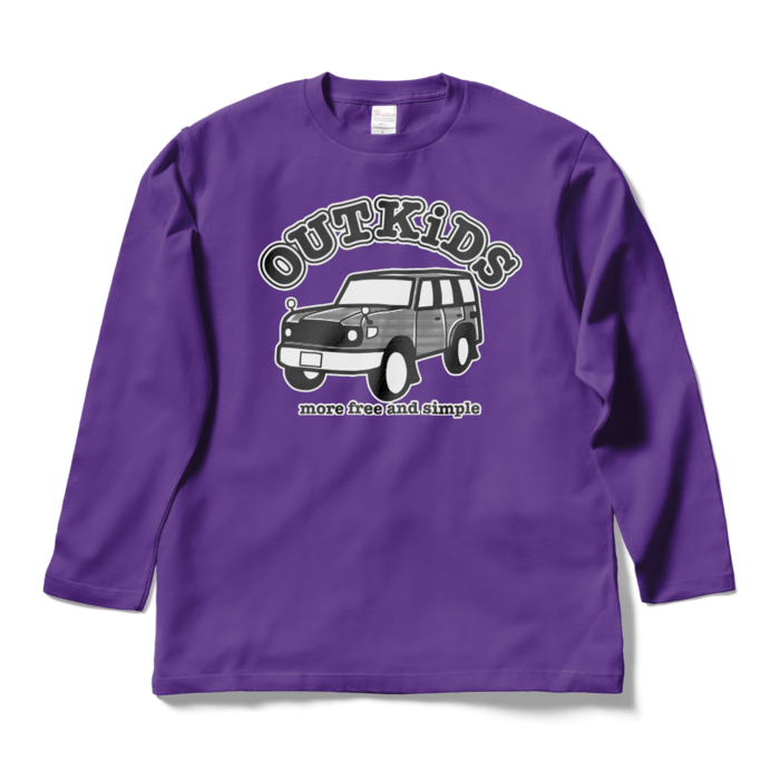 ロングスリーブTシャツ - L - パープル