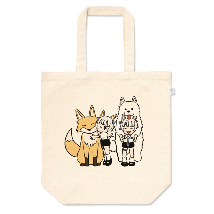トートバッグ狐サモエドVer
