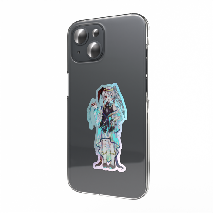 オーロラスマホステッカー - 縦