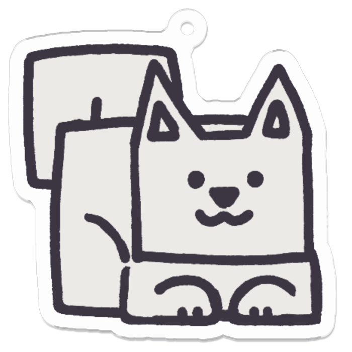 アクリルキーホルダー - 50 x 50 (mm)