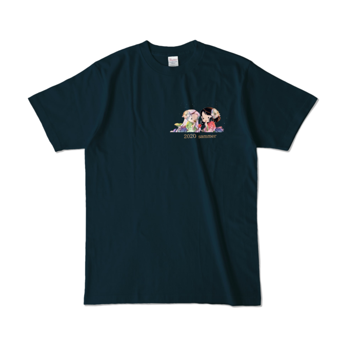 カラーTシャツ - L - ネイビー (濃色)