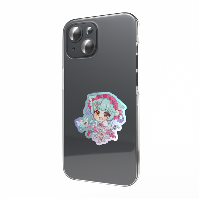 オーロラスマホステッカー - 縦