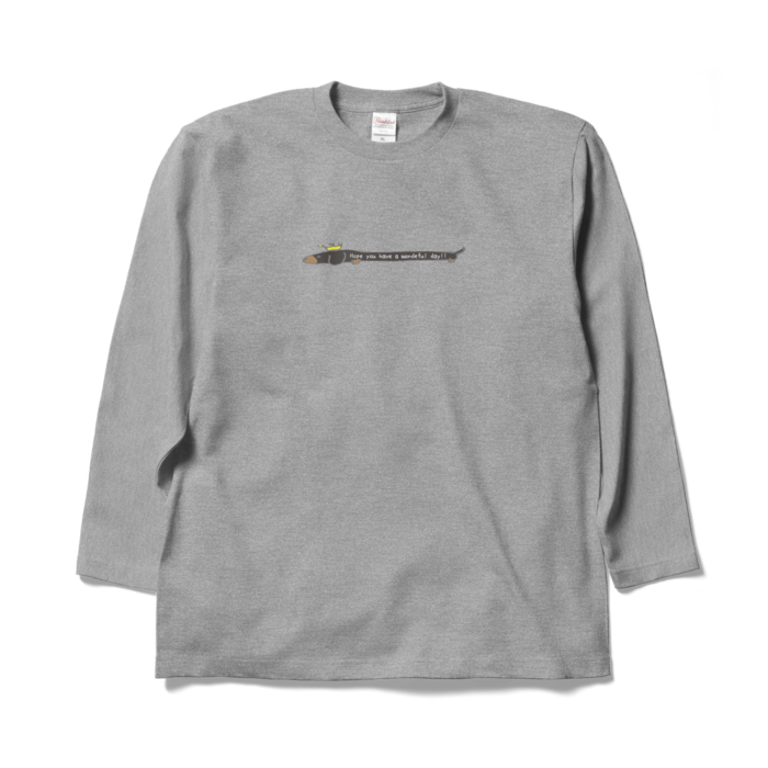 ワンダフルロングスリーブTシャツ - XL - 杢グレー