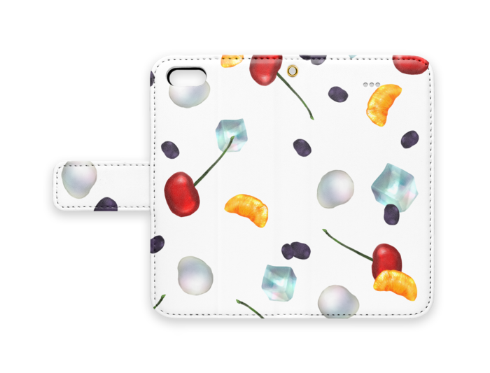 手帳型iPhoneケース - iPhone 5 / 5s / SE - ストラップ穴 あり
