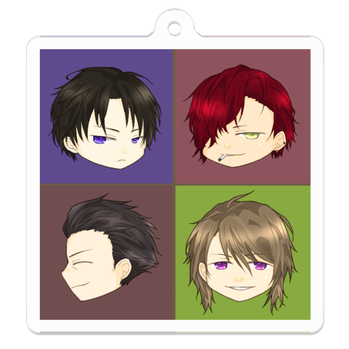 アクリルキーホルダー - 50 x 50 (mm)