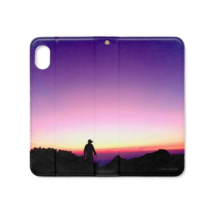 手帳型iPhoneケース（ベルトなし） - iPhone XR - ストラップ穴 あり