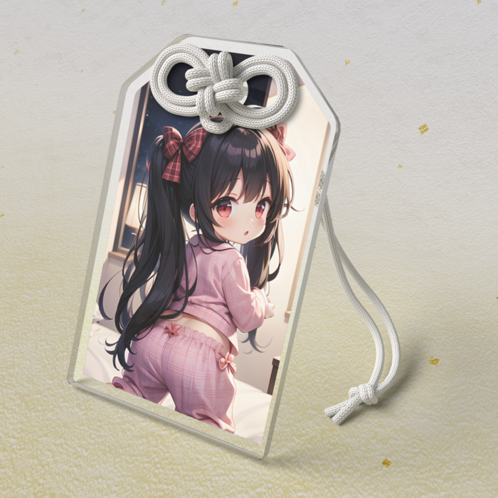 アクリルお守り - 50 × 80mm　　クリア