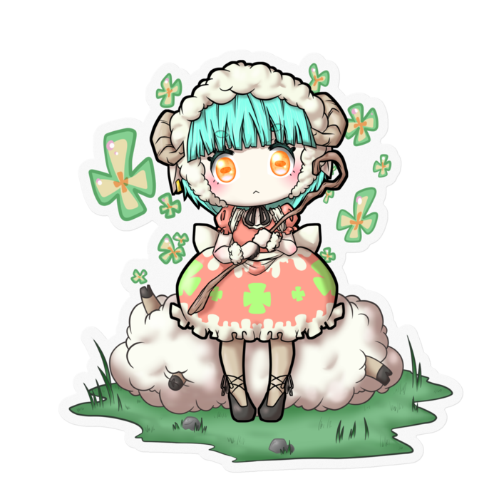 クリアステッカー - 100 x 100 (mm)