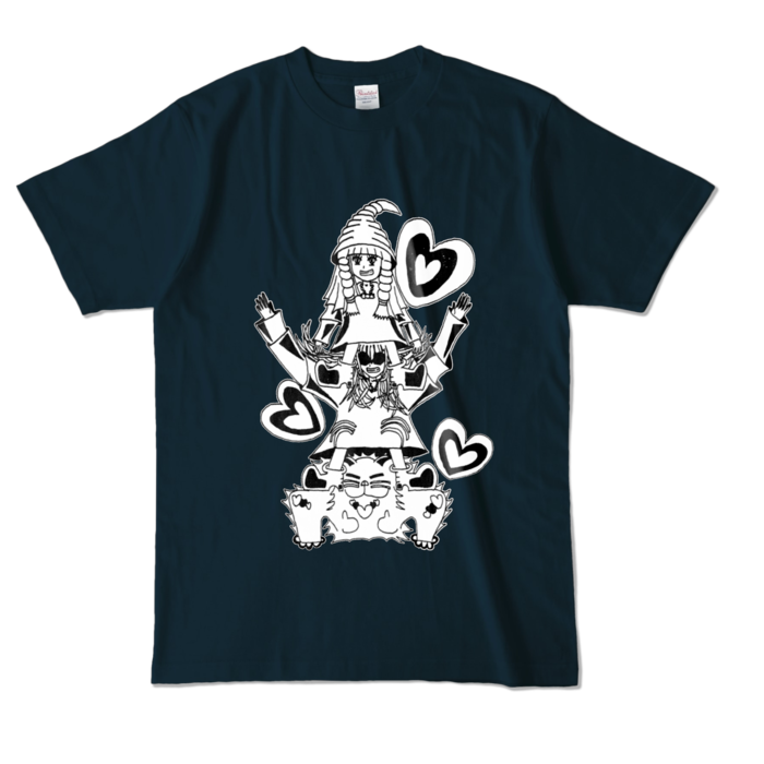 カラーTシャツ - L - ネイビー (濃色)