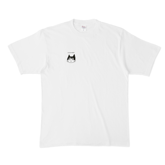 ハチワレ猫Tシャツ - XL - 白