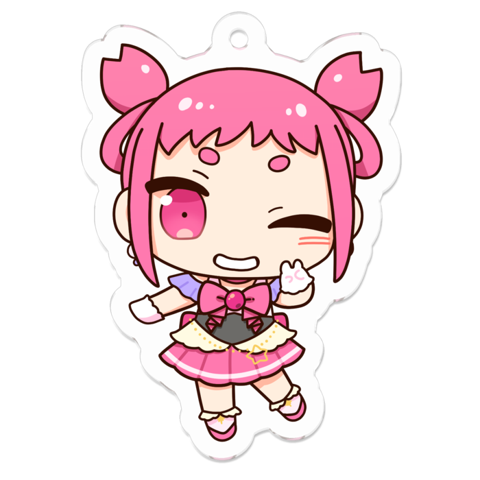 アクリルキーホルダー - 50 x 50 (mm)
