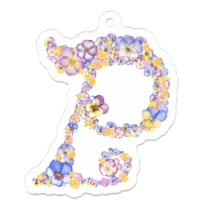 P　アクリルキーホルダー - 50 x 50 (mm)(15)