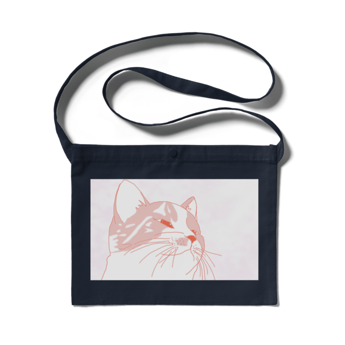 サコッシュ(ネイビ)【300 x 230 (mm)】