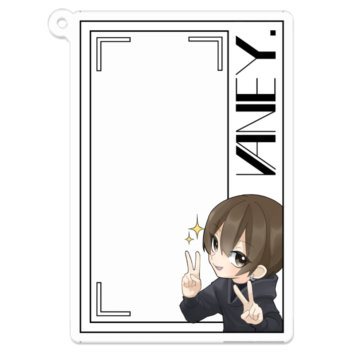 フォトフレ風アクキー縦 - 70 x 70 (mm)(1)