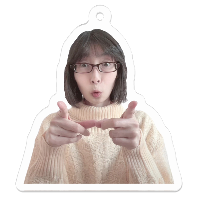 アクリルキーホルダー - 50 x 50 (mm)