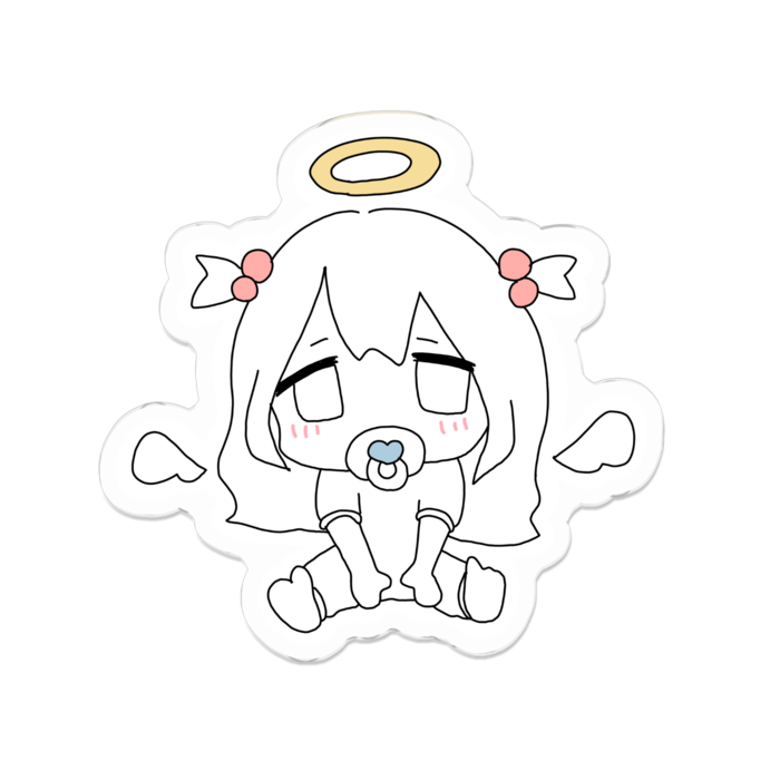 アクリルバッジ - 70 x 70 (mm)