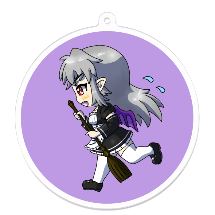 アクリルキーホルダー 円形縁取り- 70 x 70 (mm)