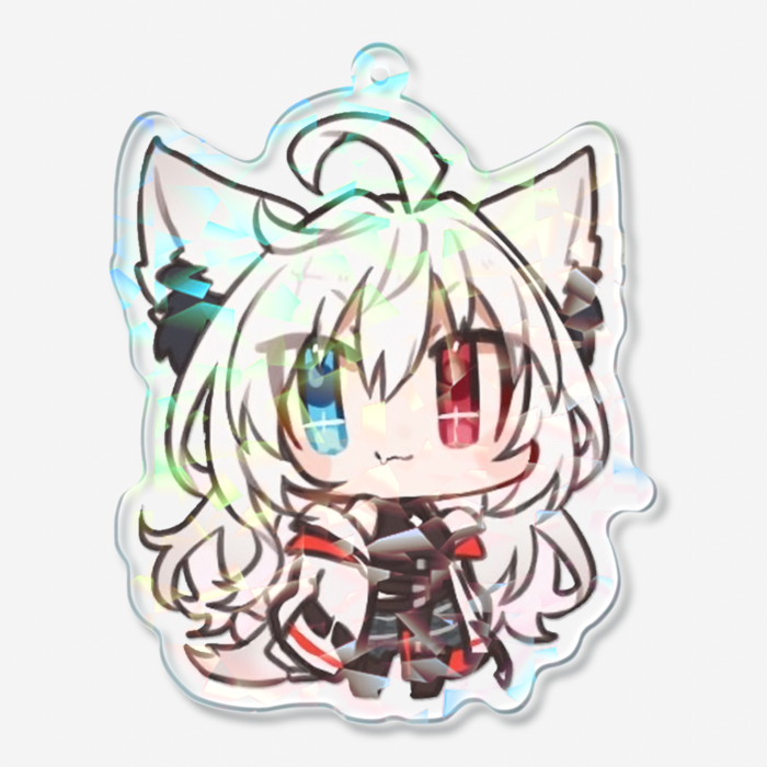 ホログラムアクリルキーホルダー - 70 × 70mm