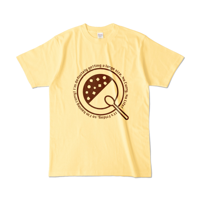カラーTシャツ - L - ライトイエロー （淡色）
