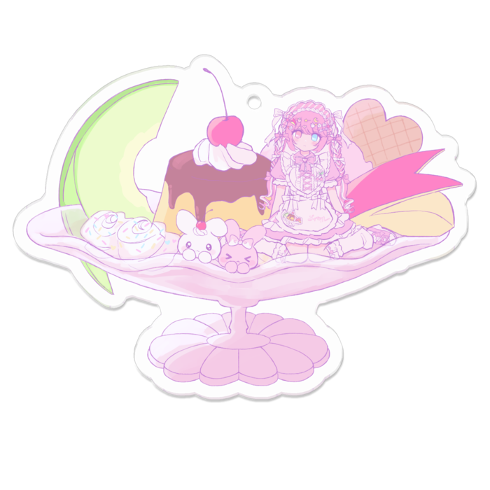 アクリルキーホルダー - 70 x 70 (mm)