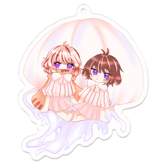 アクリルキーホルダー（コーティング） - 70 x 70 (mm)