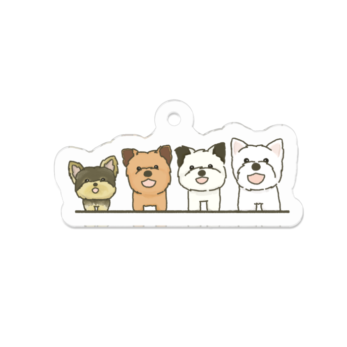 アクリルキーホルダー - 50 x 50 (mm)