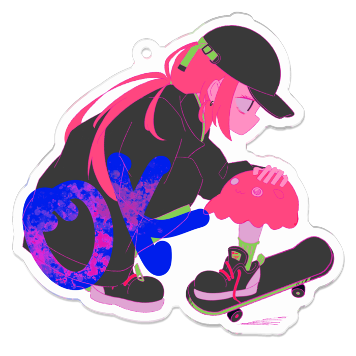 アクリルキーホルダー - 70 x 70 (mm)