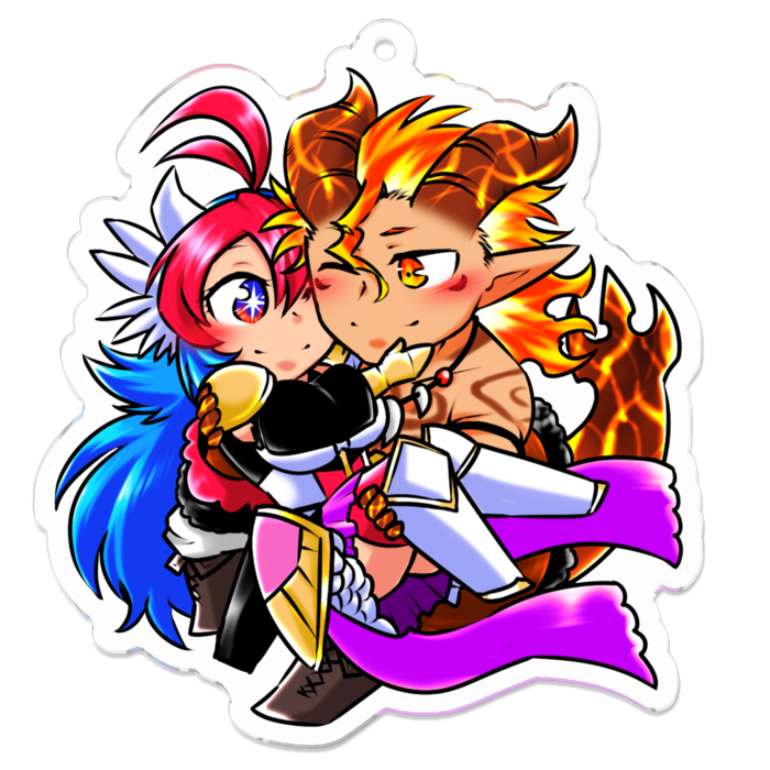 アクリルキーホルダー - 70 x 70 (mm)