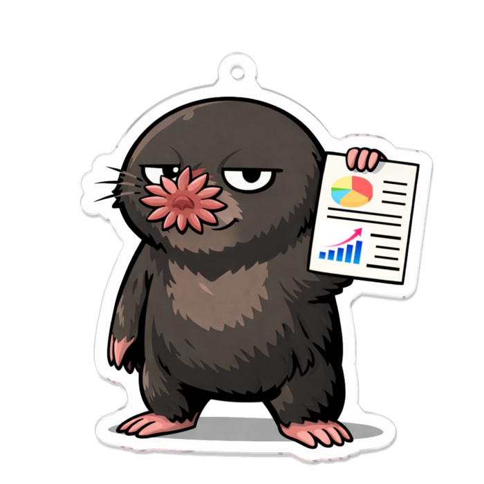 アクリルキーホルダー - 70 x 70 (mm)