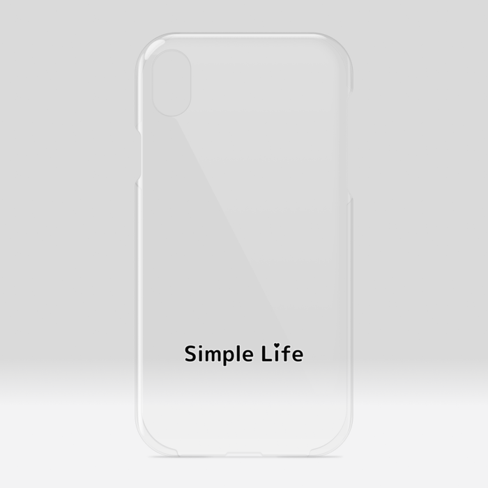 クリアiPhoneケースA　Simple Life❤　iPhone XR