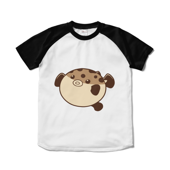 ラグランTシャツ - S - ホワイト×ブラック